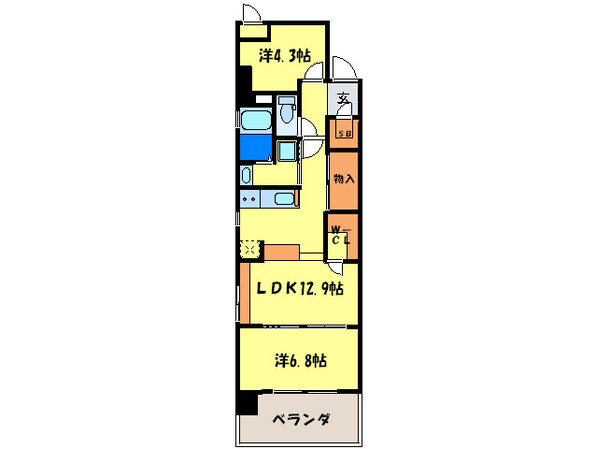 ＫＤＸ清水レジデンスの物件間取画像